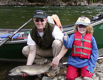 Steve and Conner's Mckenzie River Spring Chinook! June 4th 2005